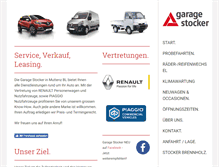 Tablet Screenshot of garage-stocker.ch